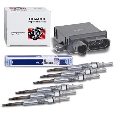 Hitachi Glühzeitsteuergerät + 6x Glühkerze für BMW Hitachi Glühzeitsteuergerät + 6x Glühkerze für BMW von Hitachi