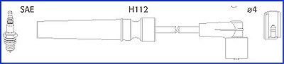 Hitachi Zündleitungssatz [Hersteller-Nr. 134236] für Chevrolet, Daewoo von Hitachi
