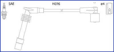 Hitachi Zündleitungssatz [Hersteller-Nr. 134251] für Opel von Hitachi