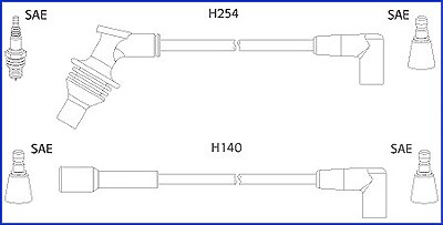 Hitachi Zündleitungssatz [Hersteller-Nr. 134460] für Renault von Hitachi