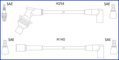 Zündleitungssatz Hitachi 134460 von Hitachi