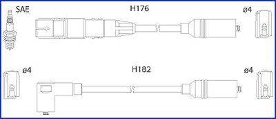 Zündleitungssatz Hitachi 134790 von Hitachi