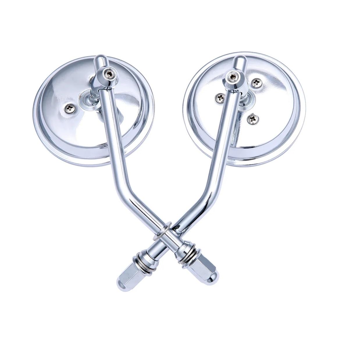 8mm Motorrad Runde Rearview Außenspiegel Motorrad Zubehör Für Sportster Für Dyna XL883 1200 Road King Für Softail(Type b) von Hjiaodq