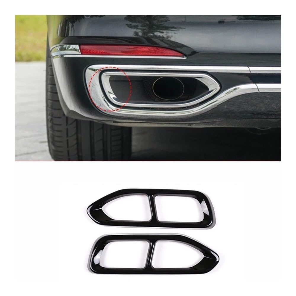 Endrohrblenden Blende Auto Auspuff Endrohre Dekoration Rahmen Endrohr Modifizierte Abdeckung Trim Für 7 Serie Für G11 Für G12 2016-2018 (für Gewöhnliche Modell)(Type 4) von Hjiaodq