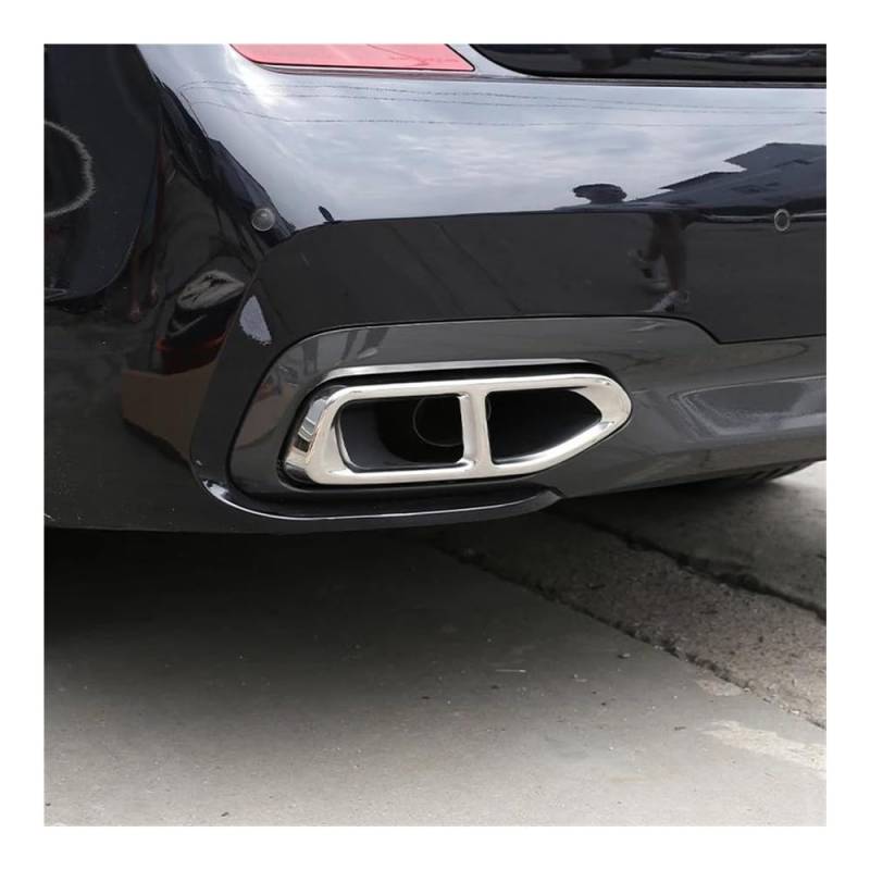 Endrohrblenden Blende Auto Auspuff Endrohre Dekoration Rahmen Endrohr Modifizierte Abdeckung Trim Für 7 Serie Für G11 Für G12 2016-2020(Type e 2019-2020) von Hjiaodq