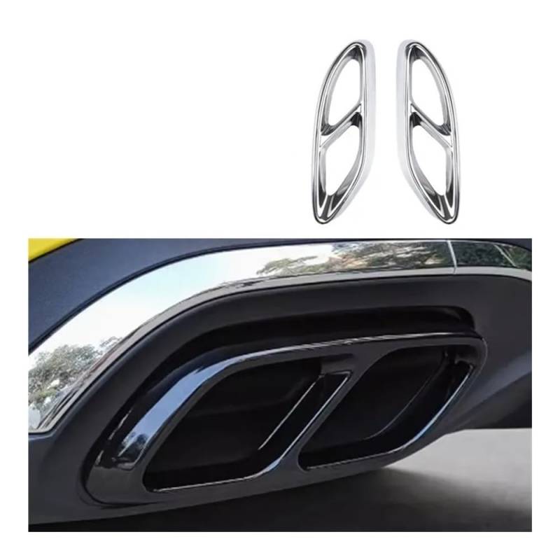 Endrohrblenden Blende Auto Hinten Auspuff Schalldämpfer Rohr Abdeckung Trim Schwanz Rahmen Für CLS 2010-2017 Für CLS 2018-2023(Type a 2010-2017) von Hjiaodq