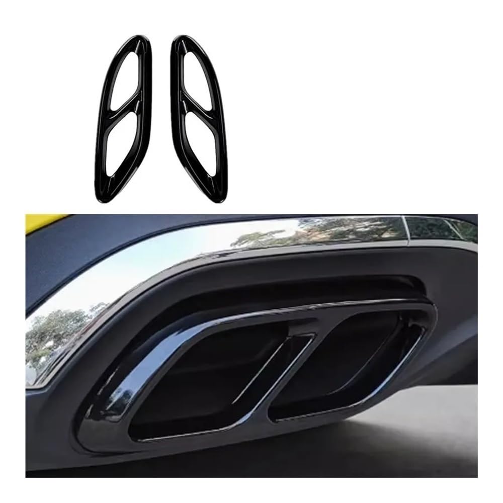 Endrohrblenden Blende Auto Hinten Auspuff Schalldämpfer Rohr Abdeckung Trim Schwanz Rahmen Für CLS 2010-2017 Für CLS 2018-2023(Type d 2018-2023) von Hjiaodq
