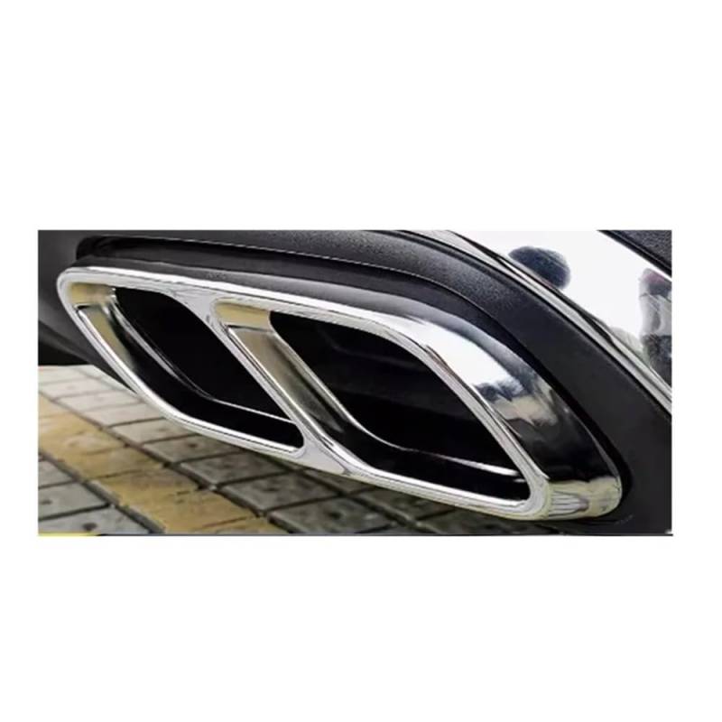 Endrohrblenden Blende Auto-Hinterauspuff Schalldämpfer Rohrabdeckungs Trim Heckrahmen Für GLA 2013–2024(Type a) von Hjiaodq