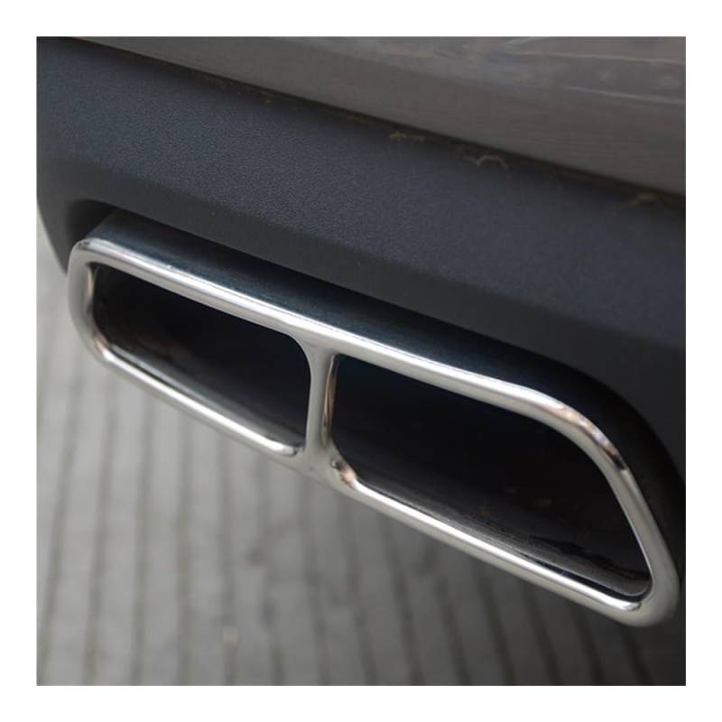 Endrohrblenden Blende Für A6 2016-2019 Auto Schalldämpfer Auspuffrohr Dekorative Aufkleber Endrohr Trim Abdeckung Auto Zubehör(Type b) von Hjiaodq
