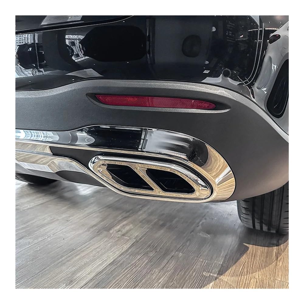 Endrohrblenden Blende Für GLC-Klasse Für X254 Für GLC260 Für GLC300 Für AMG 2023 Auto Hinten Auspuffrohr Schalldämpfer Endrohr Trim Abdeckung Rahmen(Type c) von Hjiaodq