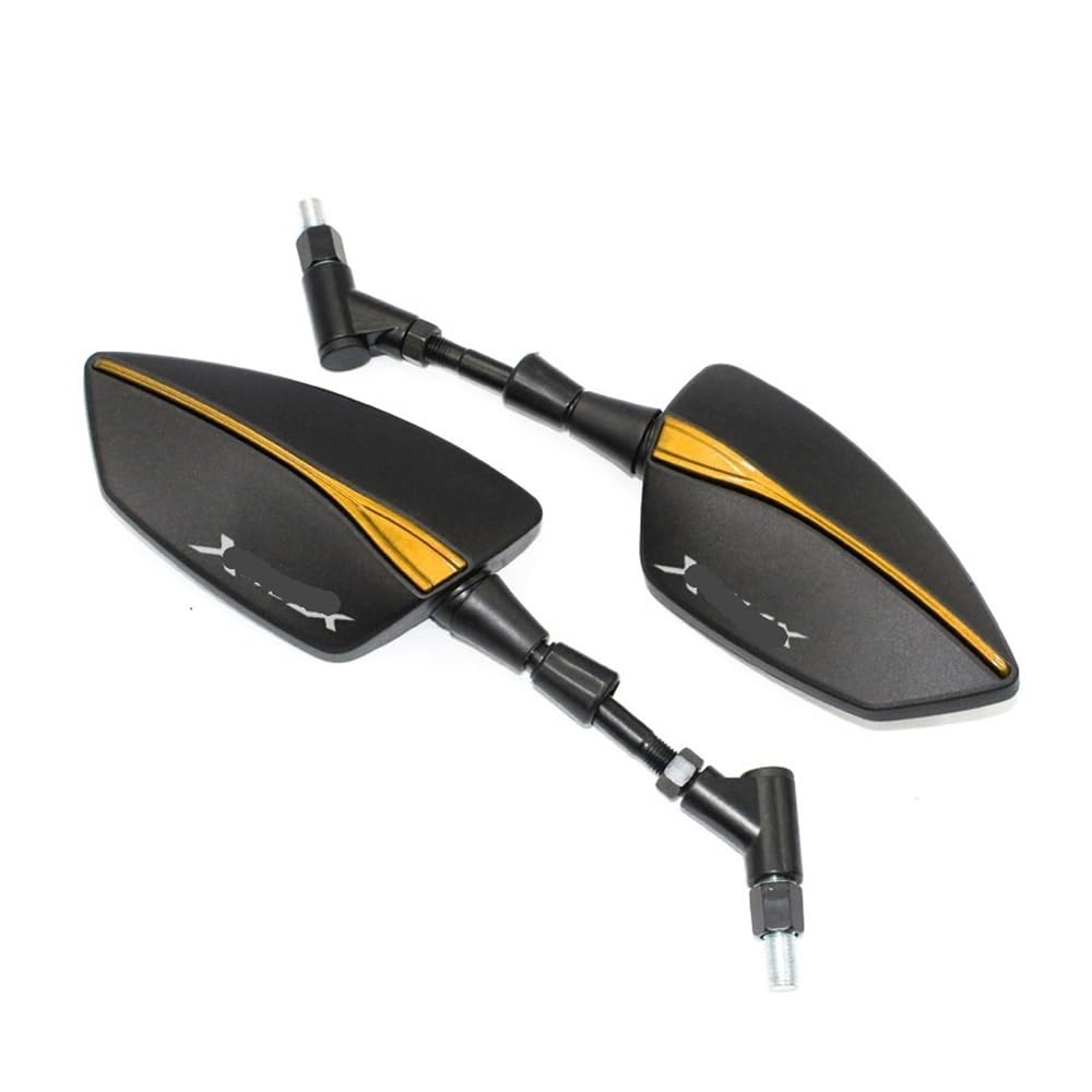Für XMAX300 XMAX400 XMAX X-MAX XMAX 125 XMAX250 XMAX 300 400 Motorrad Rearview Außenspiegel Universal 8MM 10MM Roller(G XMAX) von Hjiaodq
