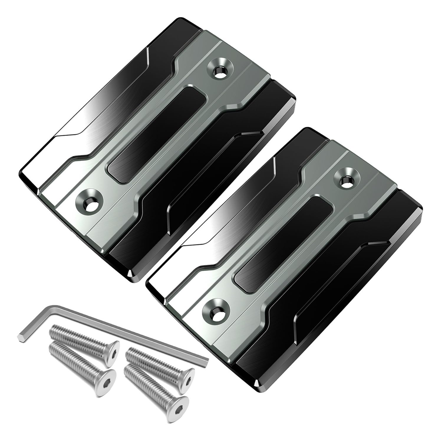 Hinten Schutzabdeckung Für FJR1300 Für FJR 1300 Für XJR1300 Für XJR 1300 Motorrad CNC-Vorderrad Brem Sflüssig Keitsbe Hälter Deckel Tankdeckel Motoröl-Einfüll Becher Deckel(Grey1) von Hjiaodq