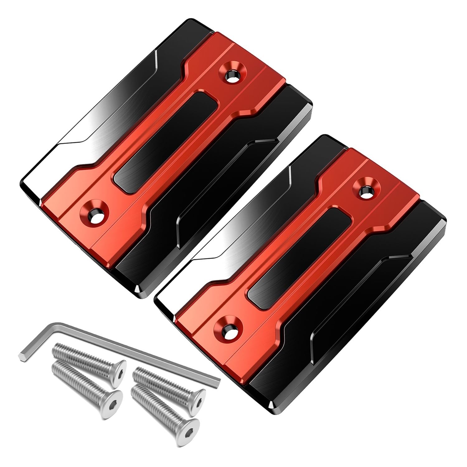Hinten Schutzabdeckung Für FJR1300 Für FJR 1300 Für XJR1300 Für XJR 1300 Motorrad CNC-Vorderrad Brem Sflüssig Keitsbe Hälter Deckel Tankdeckel Motoröl-Einfüll Becher Deckel(Red1) von Hjiaodq