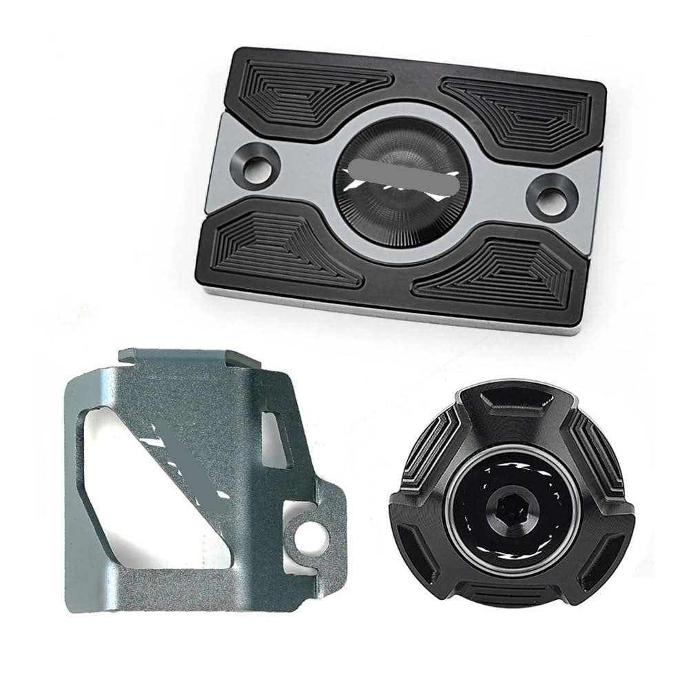 Hinten Schutzabdeckung Für FZ-6 Für FZ6 Für ZF6N Für FZ6R Für FZ6S Motorrad CNC Front Brem Sflüssig Keitsbe Hälter Abdeckung Schutzfolie Motoröl-Einfüll Deckel(Titanium) von Hjiaodq