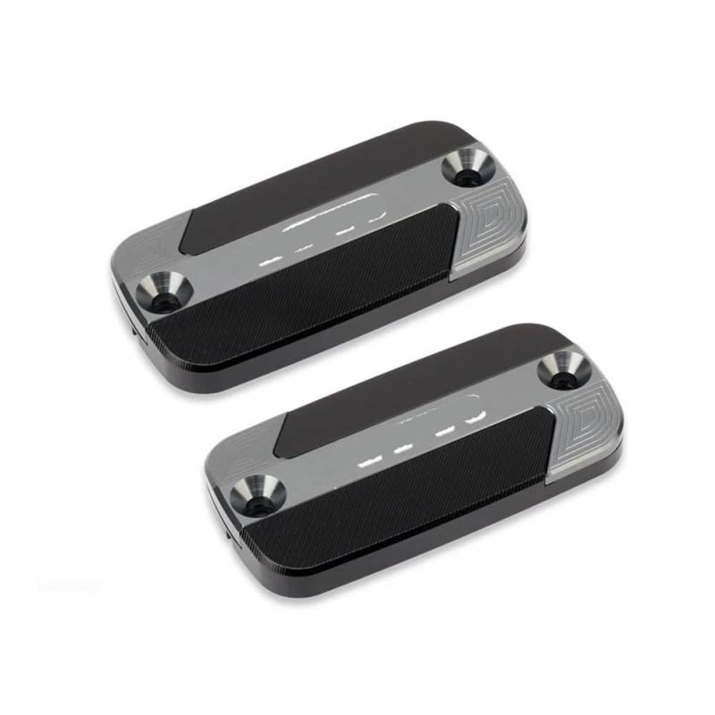 Hinten Schutzabdeckung Für VFR 800 Für VFR800 Für VFR800X Für VFR800F Motorräder CNC Front Brake Reservoir Flüssigkeit Tank Abdeckung Öl Tasse Kappe(Gray) von Hjiaodq