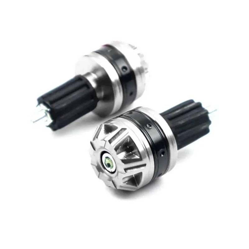 Hjiaodq 2PCS Motorrad Griff Bar Ends Griffe CNC Lenker Gegengewicht Motor Bike Griffe Fahrrad Zubehör Lenkerstopfen Ende von Hjiaodq