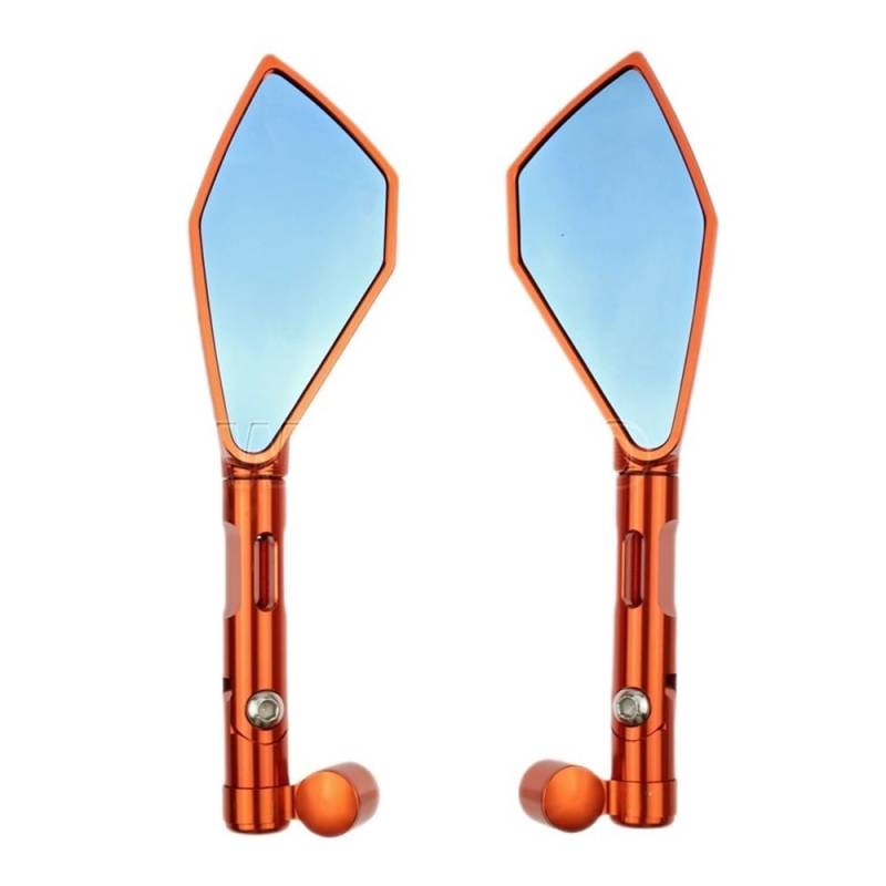 Motorrad Aluminium Rearview Außenspiegel Für Z900 Z1000 Z650 Z125 Z 900 1000 650 125(Orange) von Hjiaodq