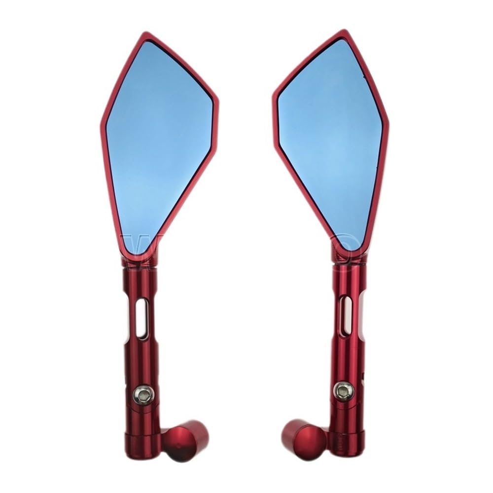 Motorrad Aluminium Rearview Außenspiegel Für Z900 Z1000 Z650 Z125 Z 900 1000 650 125(Red) von Hjiaodq
