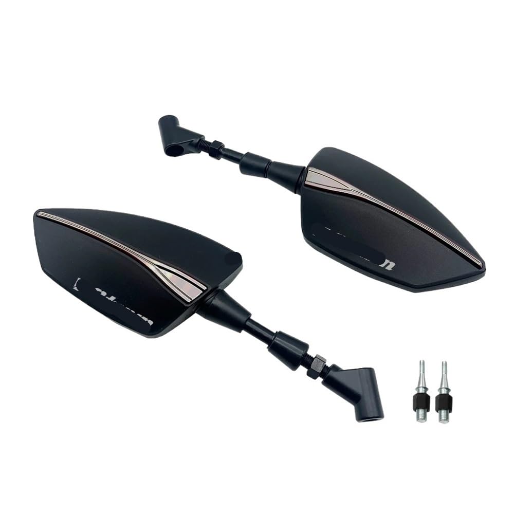 Motorrad Spiegel Rearview Außenspiegel Universal Für DL650 Für V-Strom DL1000 DL 650/XT DL1000/XT Für V Strom(Titanium) von Hjiaodq