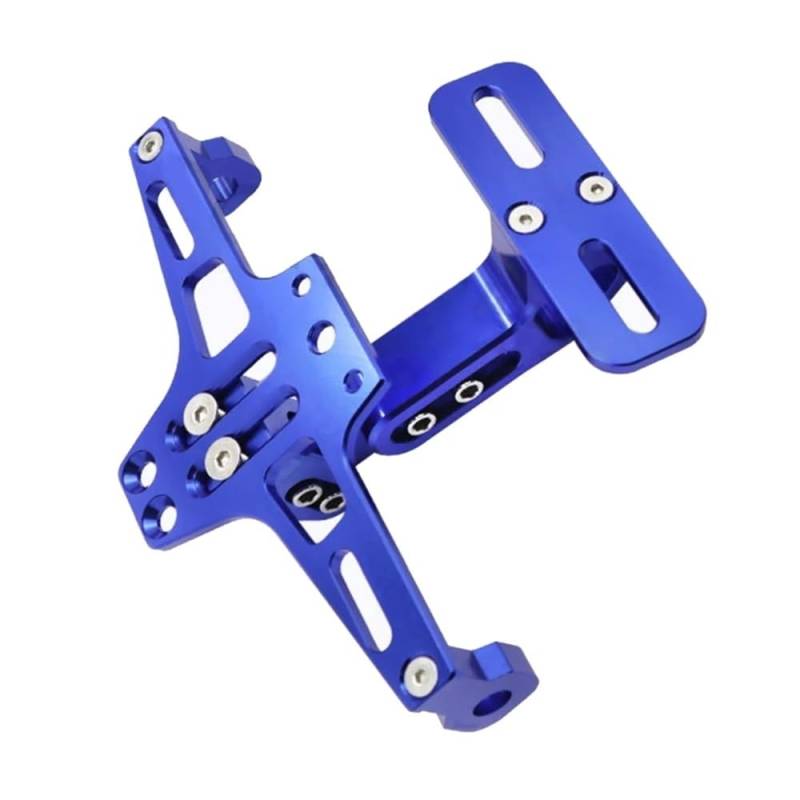 Nummernschildhalterung Aluminium Motorrad Nummernschild Motorrad Hinten Kennzeichen Rahmen Halter Rahmen Kennzeichen Halterung(2PCS Blue) von Hjiaodq