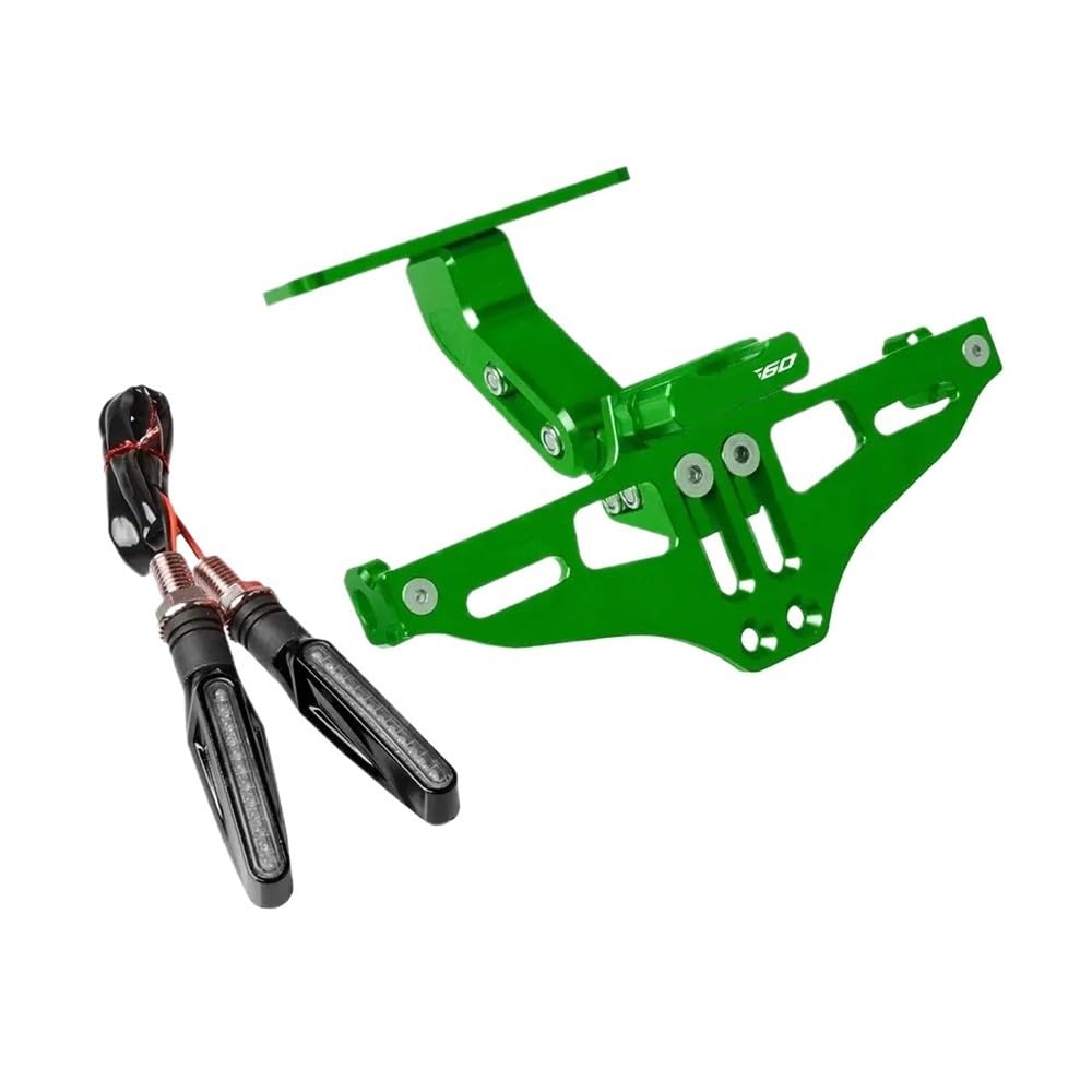 Nummernschildhalterung Für A&PRILIA Motorrad Heck Kennzeichenhalter Halterungssatz(C Green) von Hjiaodq