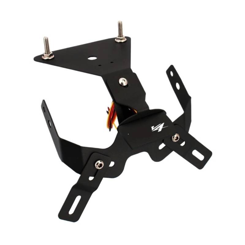 Nummernschildhalterung Für A&PRILIA Tail Tidy Kennzeichenhalter Motorrad Zubehör(RSV4 Logo) von Hjiaodq
