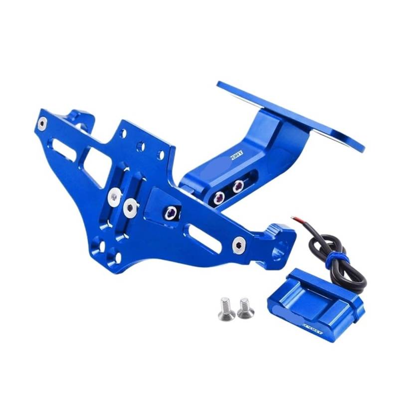 Nummernschildhalterung Für C650SPORT Kennzeichen Halter Anzahl Platte Rahmen Licht Halterung(Blue1) von Hjiaodq