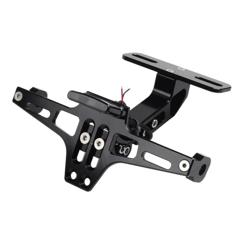Nummernschildhalterung Für F900XR Motorrad Einstellbare Schwanz Kennzeichen Halterung Licht Universal(Type c) von Hjiaodq