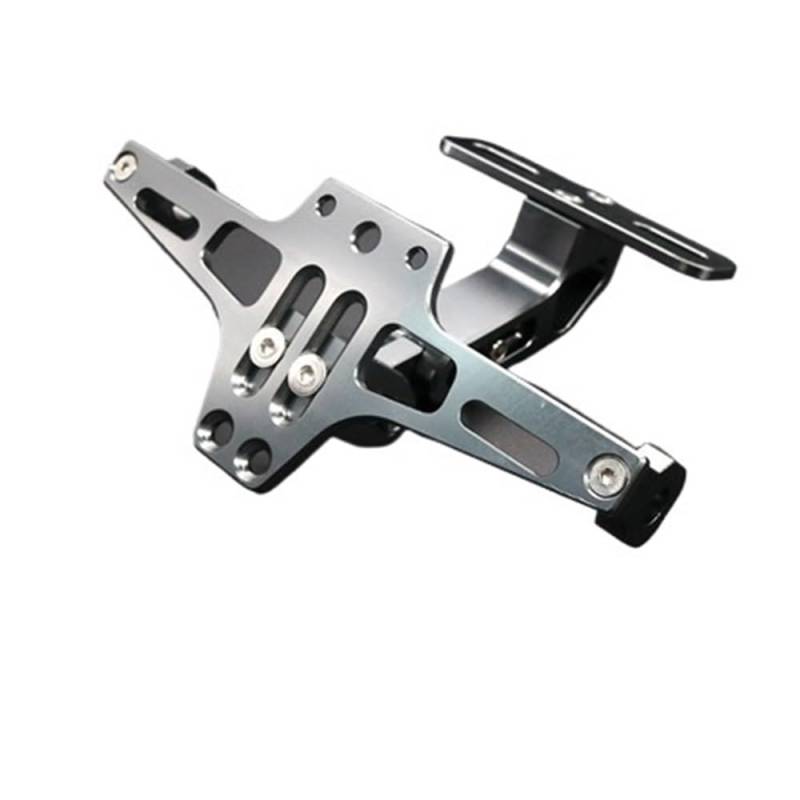 Nummernschildhalterung Für Motorrad Hinten Kennzeichen Montieren Halter Lichter Aluminium Legierung Halterung(Type 6) von Hjiaodq