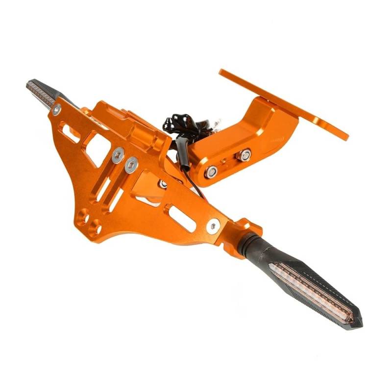 Nummernschildhalterung Für Motorrad Kennzeichenhalter Licht Heck Lizenzhalter(Type m) von Hjiaodq