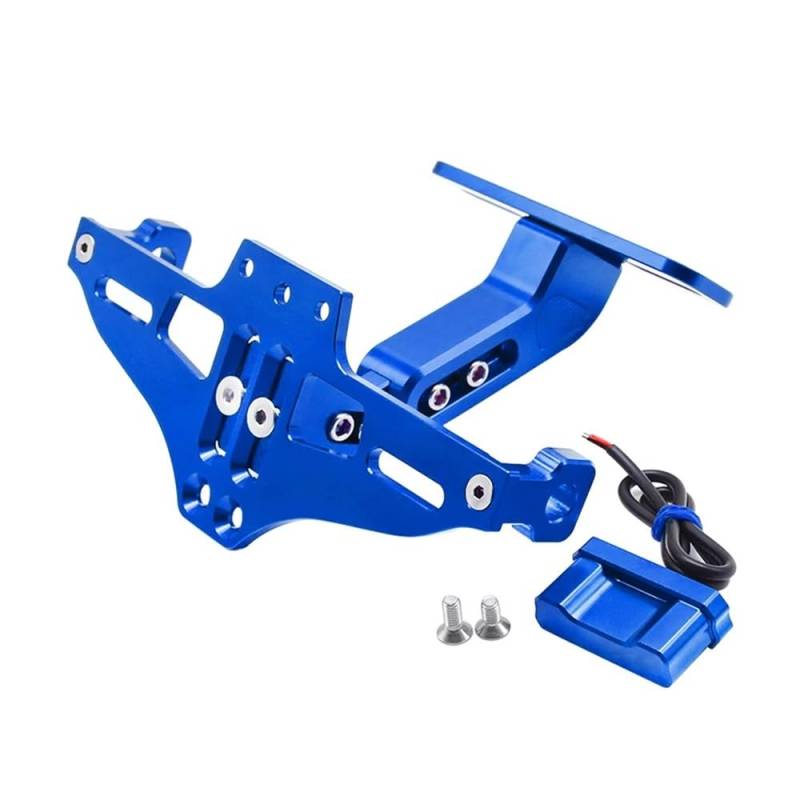 Nummernschildhalterung Für N&INJA650R 2009-2011 Allyear Kennzeichen Halter Anzahl Platte Rahmen Halterung(2PCS Blue) von Hjiaodq