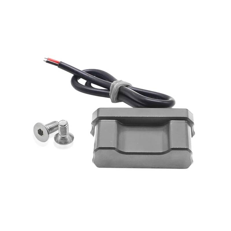Nummernschildhalterung Für N&INJA650R 2009-2011 Allyear Kennzeichen Halter Anzahl Platte Rahmen Halterung(Gray LED Lights) von Hjiaodq