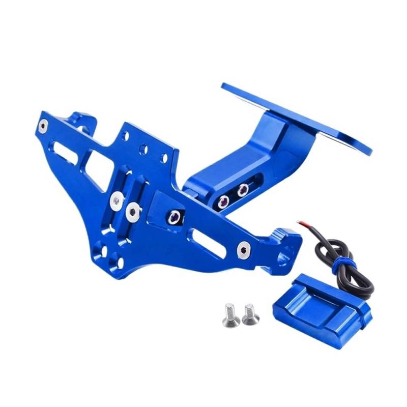 Nummernschildhalterung Hinten Kennzeichen Halter Halterung Mit Licht Schwanz Für(Blue) von Hjiaodq