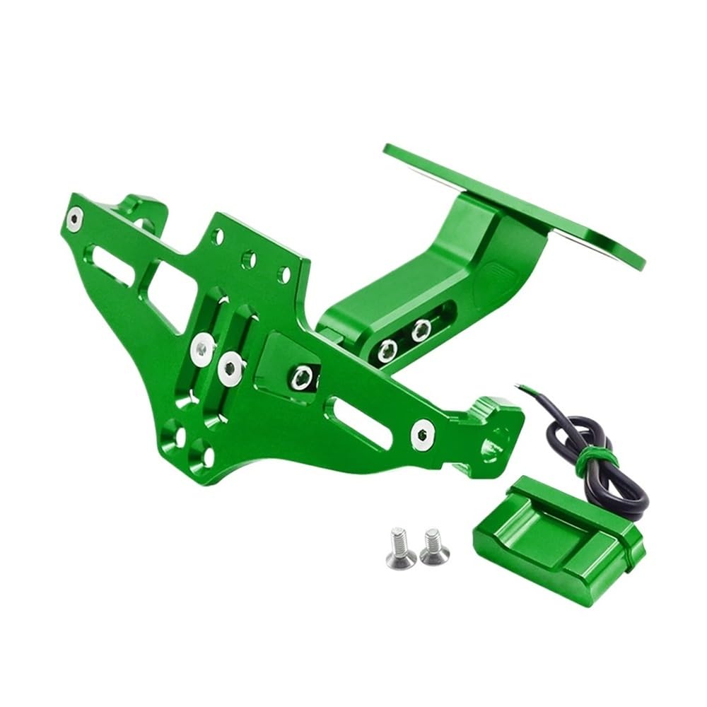 Nummernschildhalterung Hinten Kennzeichen Halter Halterung Mit Licht Schwanz Für(Green) von Hjiaodq