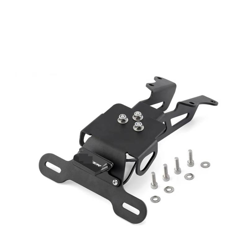 Nummernschildhalterung Kennzeichenhalter Für MT09 Für MT07 Motorrad Heck Ordentlich(A.Bracket Black) von Hjiaodq