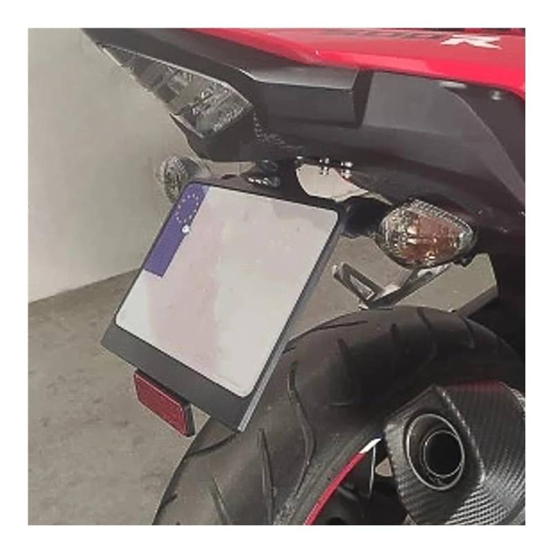 Nummernschildhalterung Kennzeichenhalter Halterung Tail Tidy Kit Für CBR500R Für CB500F 2016-2024 Seitlicher Kennzeichenhalter von Hjiaodq