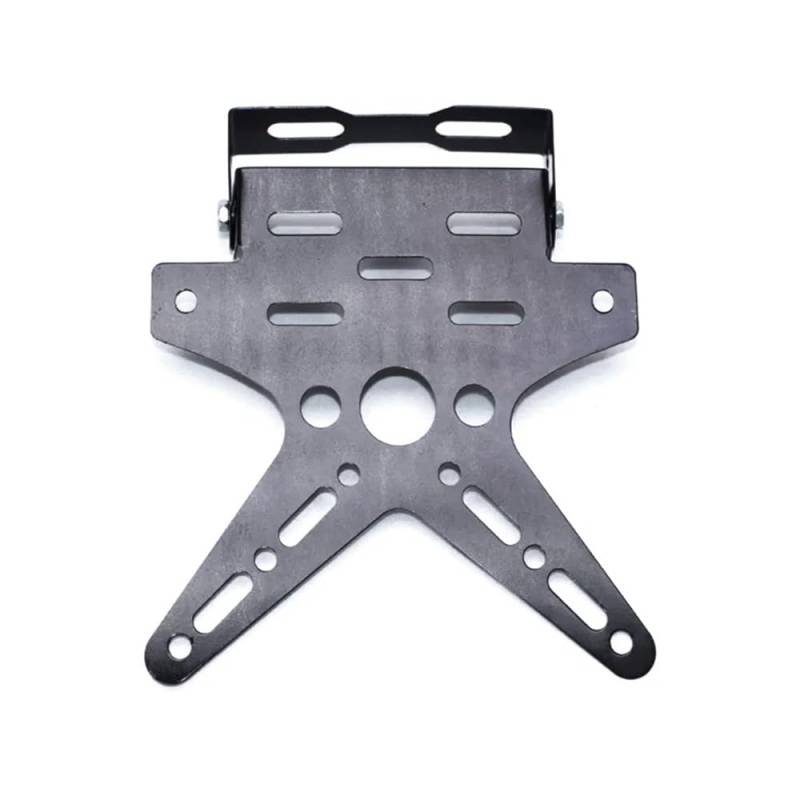 Nummernschildhalterung Kennzeichenhalter Motorrad Kennzeichenhalter Upgrade Einheit(Black) von Hjiaodq