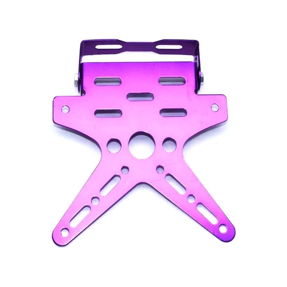 Nummernschildhalterung Kennzeichenhalter Motorrad Kennzeichenhalter Upgrade Einheit(Purple) von Hjiaodq