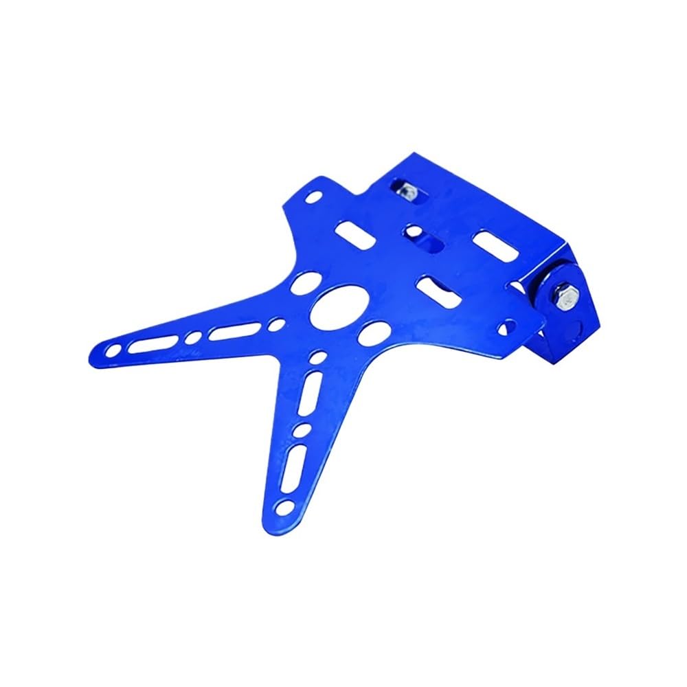 Nummernschildhalterung Legierung Universal Motorrad Kennzeichen Halter Halterung Aluminium Eingestellt Registrierung Nummer Platte Abdeckung(Blue1) von Hjiaodq