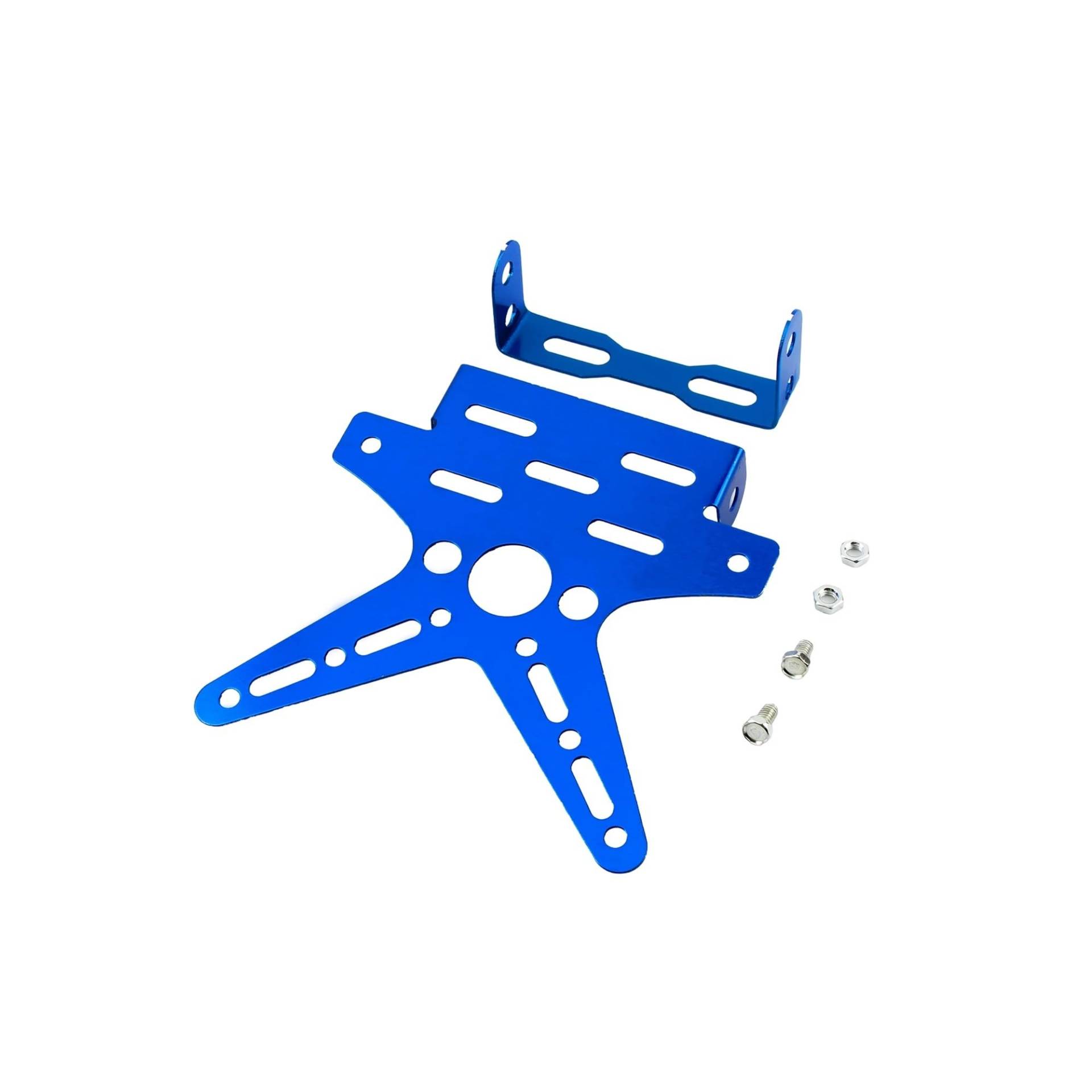 Nummernschildhalterung Motocross Kennzeichenhalter Halterung Universal Motorrad Aluminiumlegierung Eingestellte Kennzeichenabdeckung(Blue1) von Hjiaodq