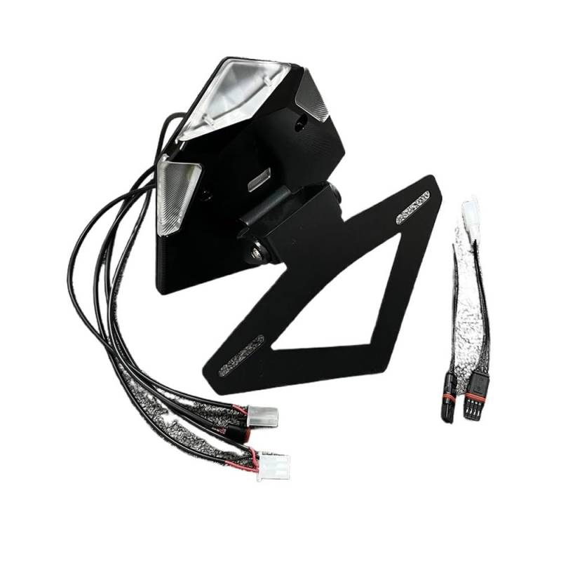 Nummernschildhalterung Motorrad Einstellbare Kurze Kennzeichenhalter Lampe Licht Für S1000RR von Hjiaodq