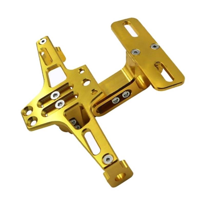 Nummernschildhalterung Motorrad Hinten Kennzeichen Rahmen Halter Roller Motorrad Aluminium Lizenz Nummer Platte Halterung(Type a) von Hjiaodq