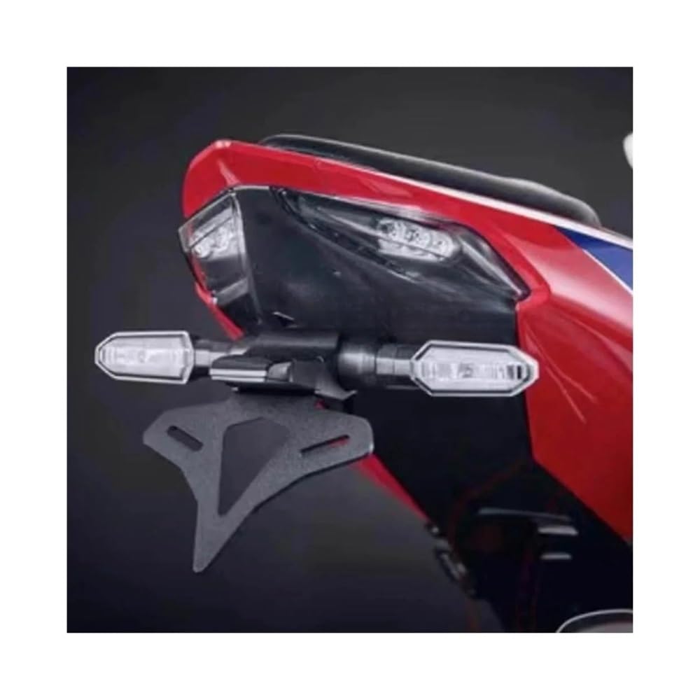Nummernschildhalterung Motorrad Hinten Kurze Schwanz Lager Ordentlich Kennzeichen Halter Reitstock Halterung Kit Für CBR1000RR-R 2020- Nummernschildhalterung Motorrad Hinten Kurze Schwanz Lager Ordentlich Kennzeichen Halter Reitstock Halterung Kit Für CBR1000RR-R 2020- von Hjiaodq