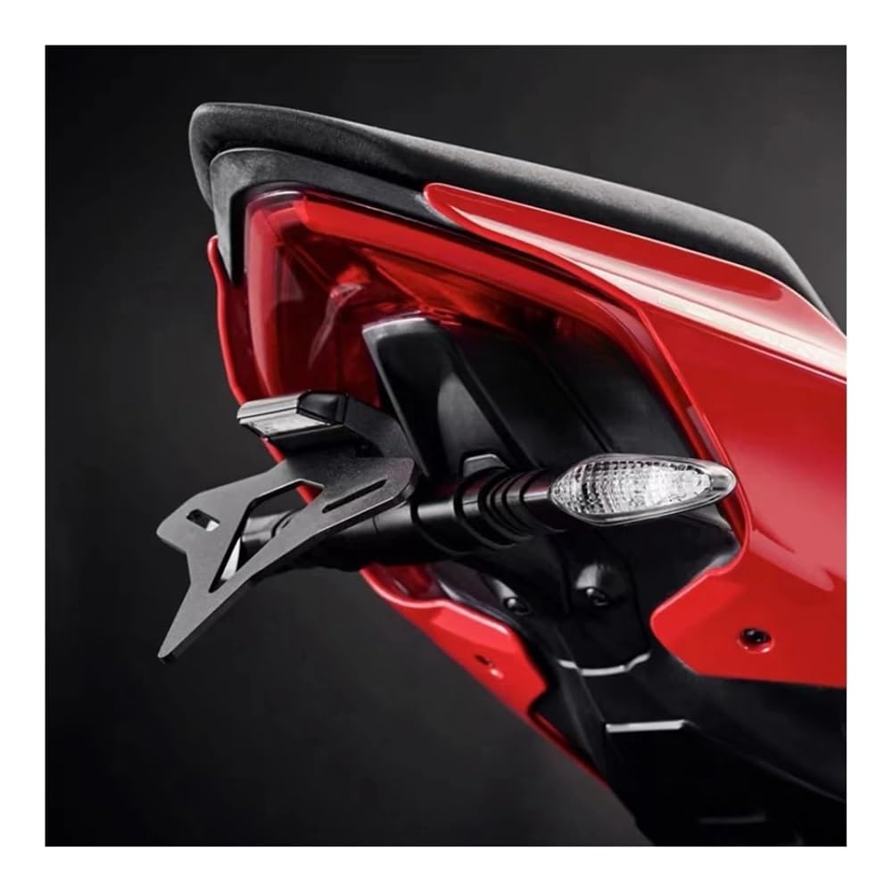 Nummernschildhalterung Motorrad Hinten Kurzen Schwanz Lager Kennzeichen Halter Reitstock Rahmen Halterung Für D&ucati Für V2 2022- Nummernschildhalterung Motorrad Hinten Kurzen Schwanz Lager Kennzeichen Halter Reitstock Rahmen Halterung Für D&ucati Für V2 2022- von Hjiaodq