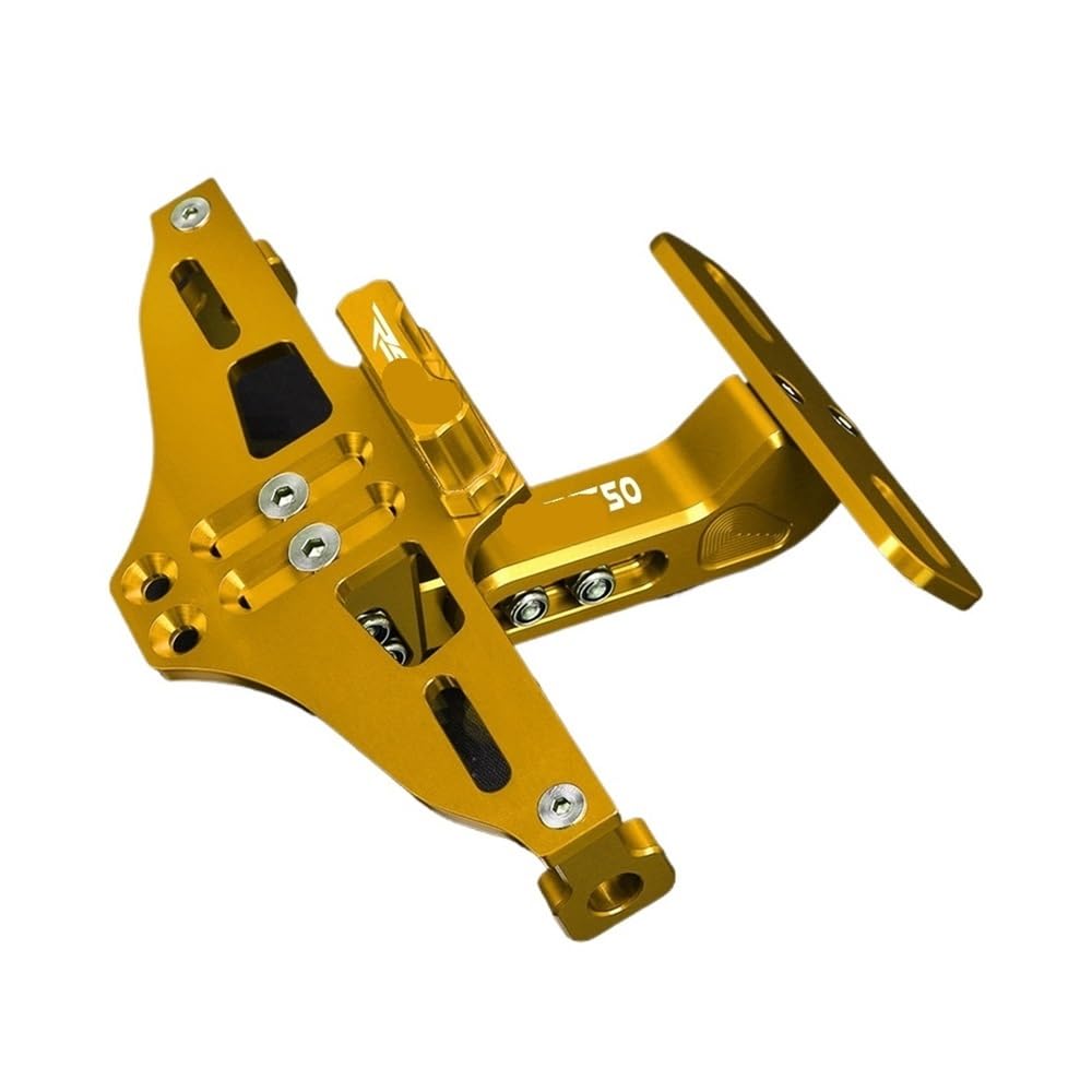 Nummernschildhalterung Motorrad Hinten Schwanz Kennzeichen Halterung Halter Lichter Für A&PRILIA(Yellow) von Hjiaodq