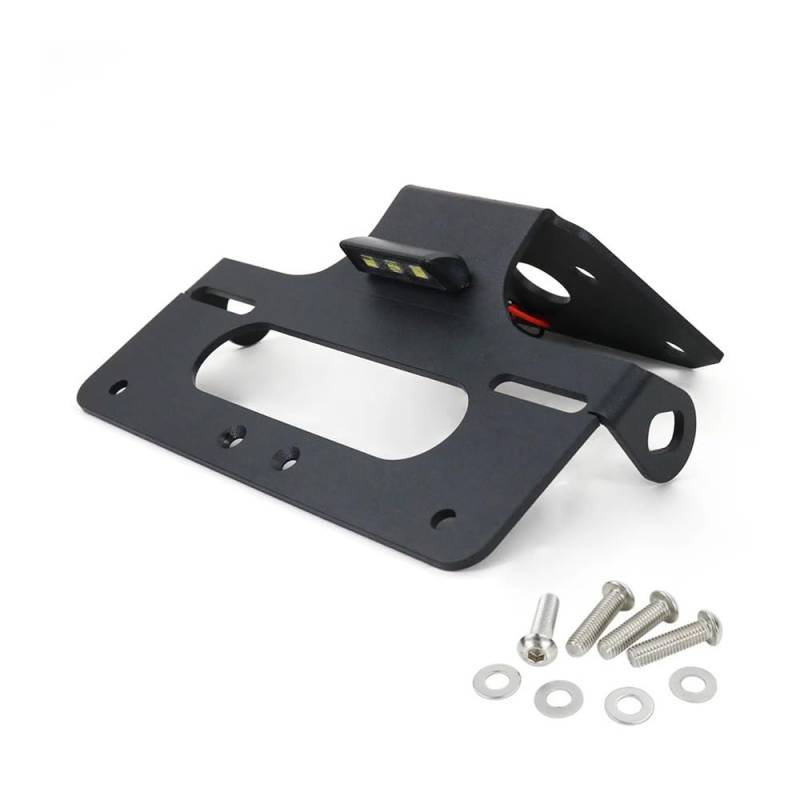 Nummernschildhalterung Motorrad Hinten Schwanz Ordentlich Kennzeichen Halter Halterung Kit Für C&FMOTO Für 650NK 2017-2024 von Hjiaodq