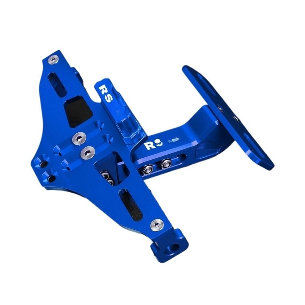 Nummernschildhalterung Motorrad Hinten Schwanz Ordentlich Kennzeichen Halterung Halter Lichter Für A&PRILIA(Blue) von Hjiaodq