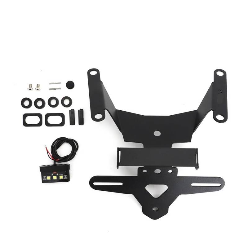 Nummernschildhalterung Motorrad Kennzeichen Halter Für CB650R Für CBR650 2019-2022 2023 Rücklicht Halterung Montieren Ordentlich(CB650 2019-2020) von Hjiaodq