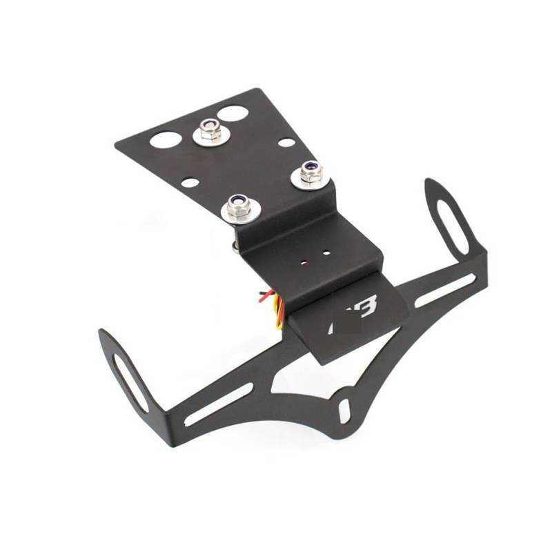 Nummernschildhalterung Motorrad Kennzeichen Halter Halterung Rahmen Schwanz Ordentlich Für CB650F Halter Schwanz Lager Halterung Kit(CB Logo) von Hjiaodq