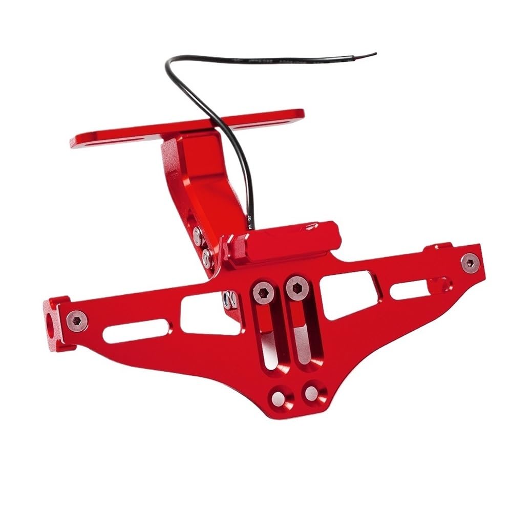 Nummernschildhalterung Motorrad Kennzeichen Halter Hinten Registrierungs Platte Rahmen Halterung Für B&ENELLI 502C Für(Red) von Hjiaodq
